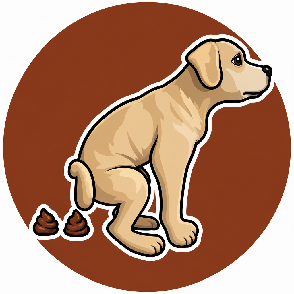 Pooping Dog sticker avatar